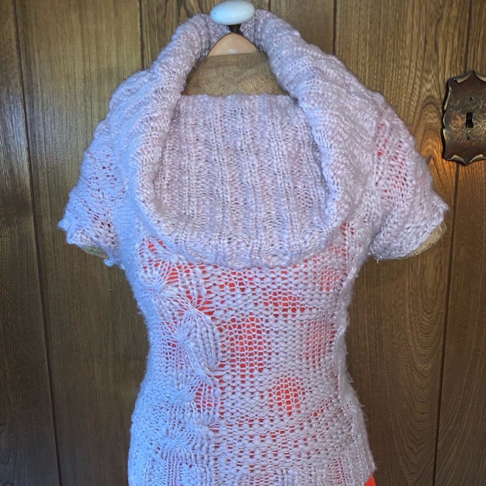 Beautiful Pale Pink Cowl Necked Sweater